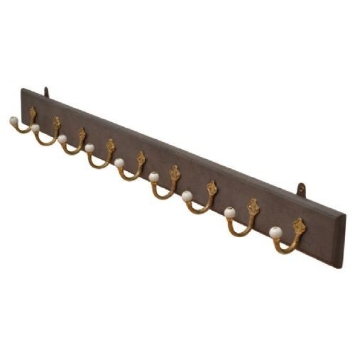 Victorian Brass Coat Hooks Coat Rack